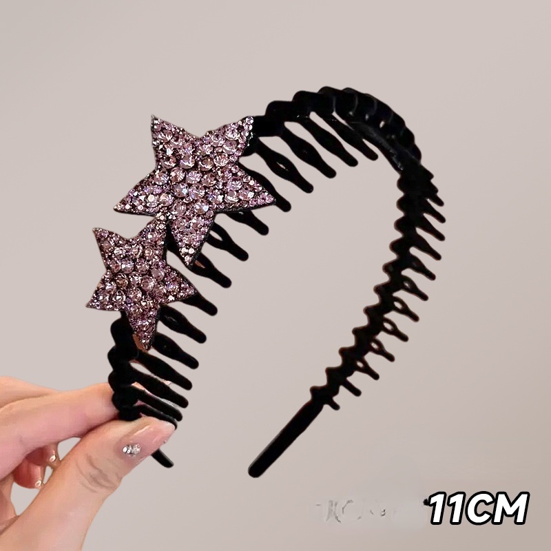 MVP3571 Băng Đô Cài Tóc Co Giãn Hình Ngôi Sao Lấp Lánh