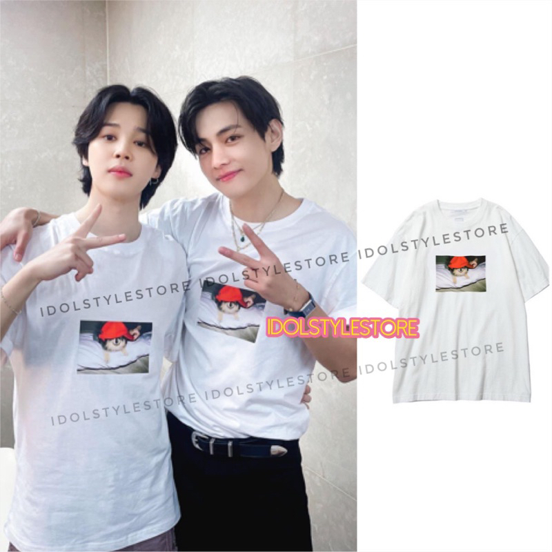 Áo thun tshirt tay lỡ hình Tan idol Jimin V Kim Taehyung idol Yeontan