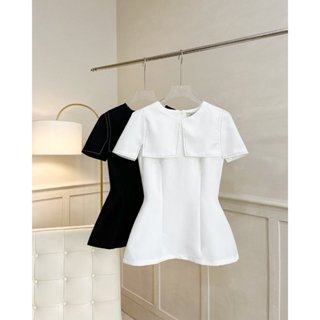 Áo Bigsize Nữ Mập Fashion Áo Kiểu Bigsize Áo Peplum Choàng Vai Hách Dáng Phối Cùng Quần Tây Chân Váy Đều Xinh AO0073