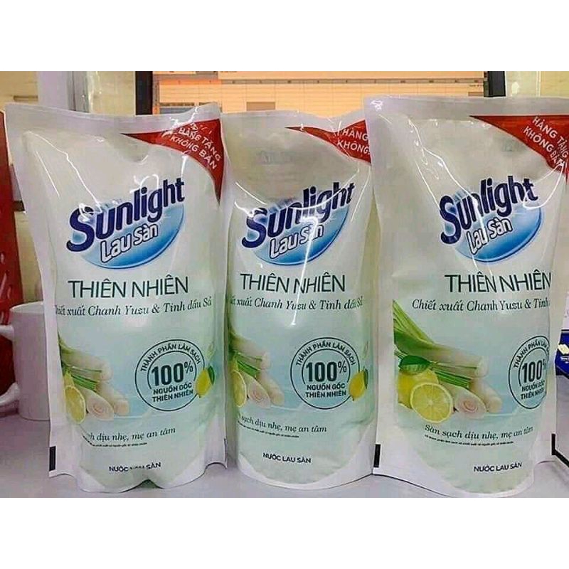 Nước Lau Sàn Sunlight Thiên Nhiên Hương Chanh Tinh Dầu Sả Dung Tích 700ml