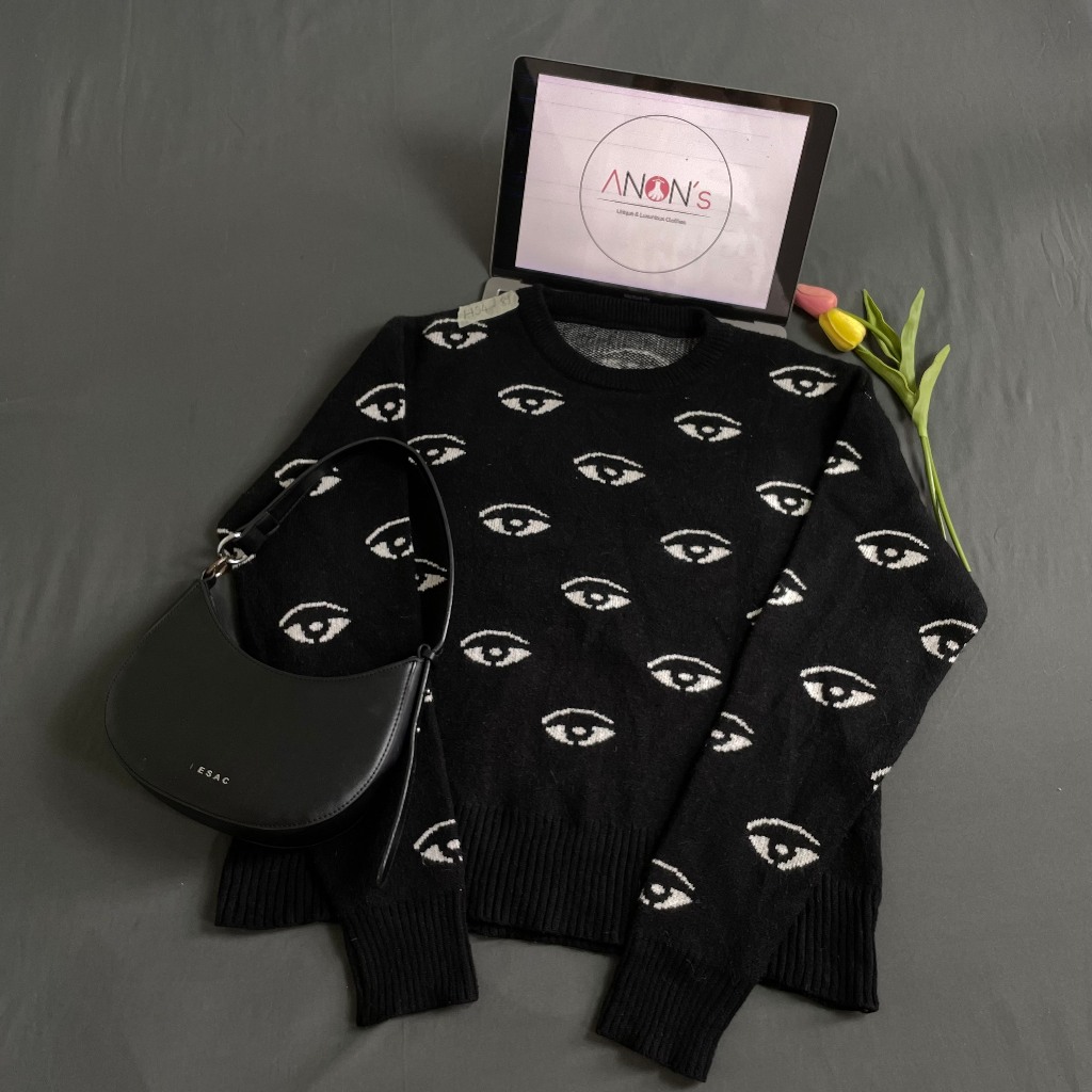 Áo len 2HAND kiểu trơn, hoạ tiết Hàn Quốc