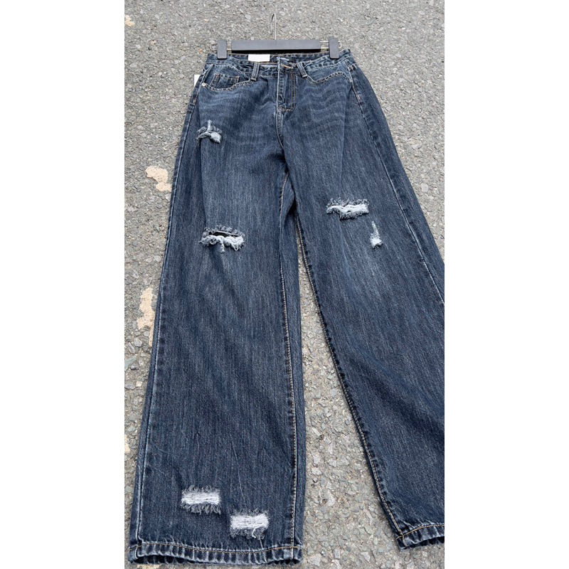 QUẦN SUÔNG ỐNG RỘNG CẠP CAO DÁNG SIÊU DÀI 106cm COTTON QC