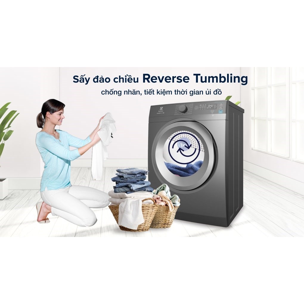 Máy sấy thông hơi Electrolux hỗ trợ là 8.5 kg EDS854N3SB - Hàng chính hãng