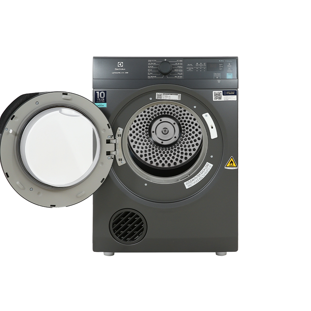 Máy sấy thông hơi Electrolux hỗ trợ là 8.5 kg EDS854N3SB - Hàng chính hãng