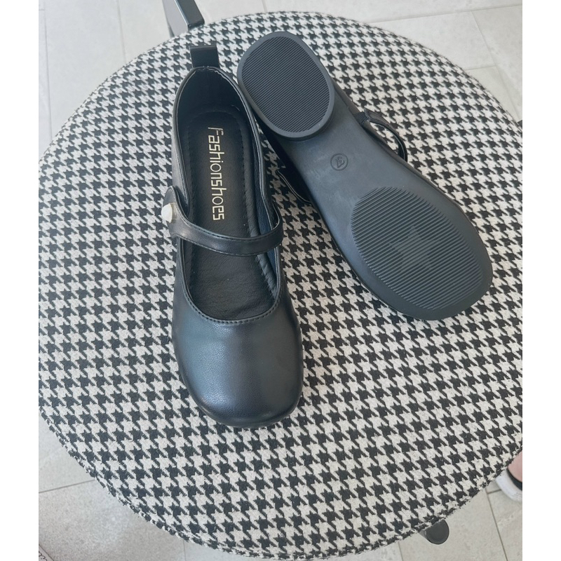 Giày Nữ Lolita Quai Ngang 3 Phân Da Mềm Xịn