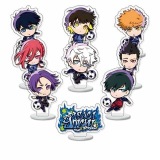 Standee mini BLUE LOCK mica trong acrylic Mô hình anime chibi trang trí nagi bachira isagi reo