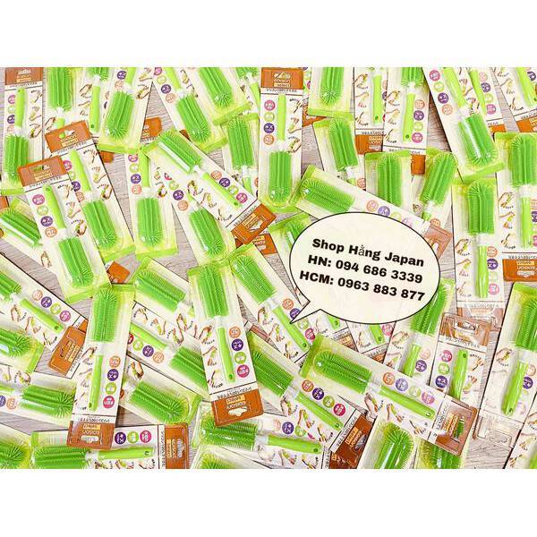 Cọ rửa bình Edison Nhật Bản chất liệu Silicon phù hợp với mọi loại bình sữa cho bé hàng chính hãng