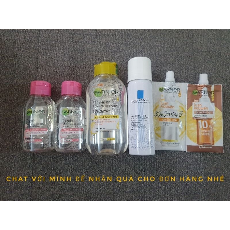 Tẩy trang Laroche Posay, Garnier, L'Oreal cho mặt và mắt môi