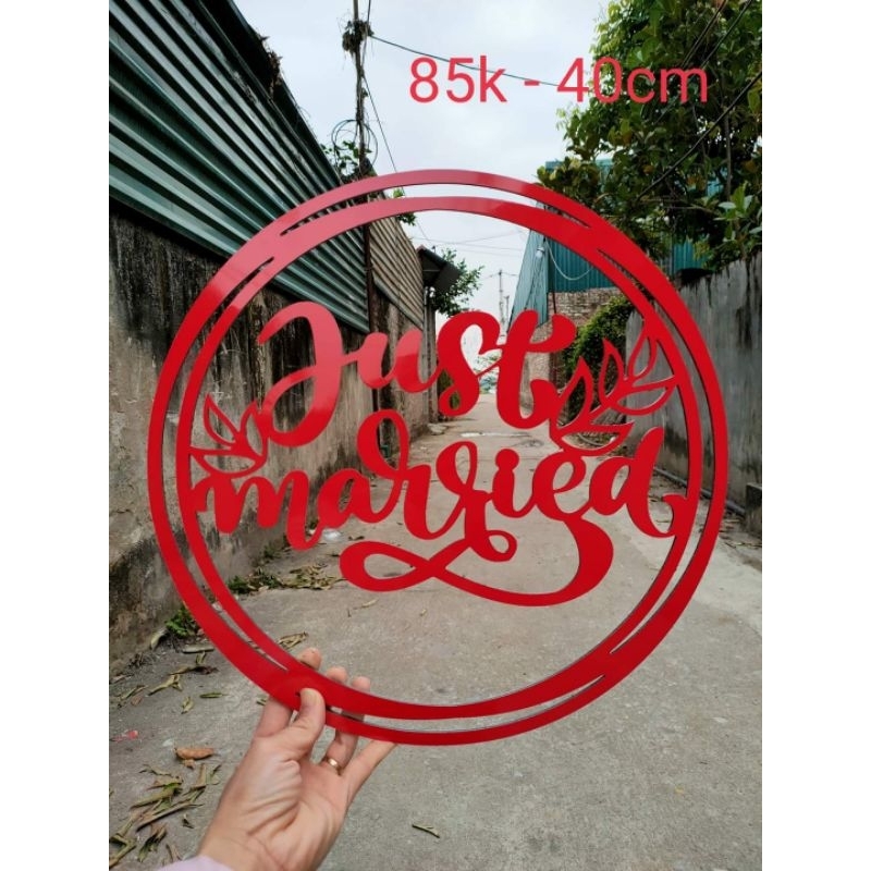 Alu Jm tròn 40cm dán xe hoa