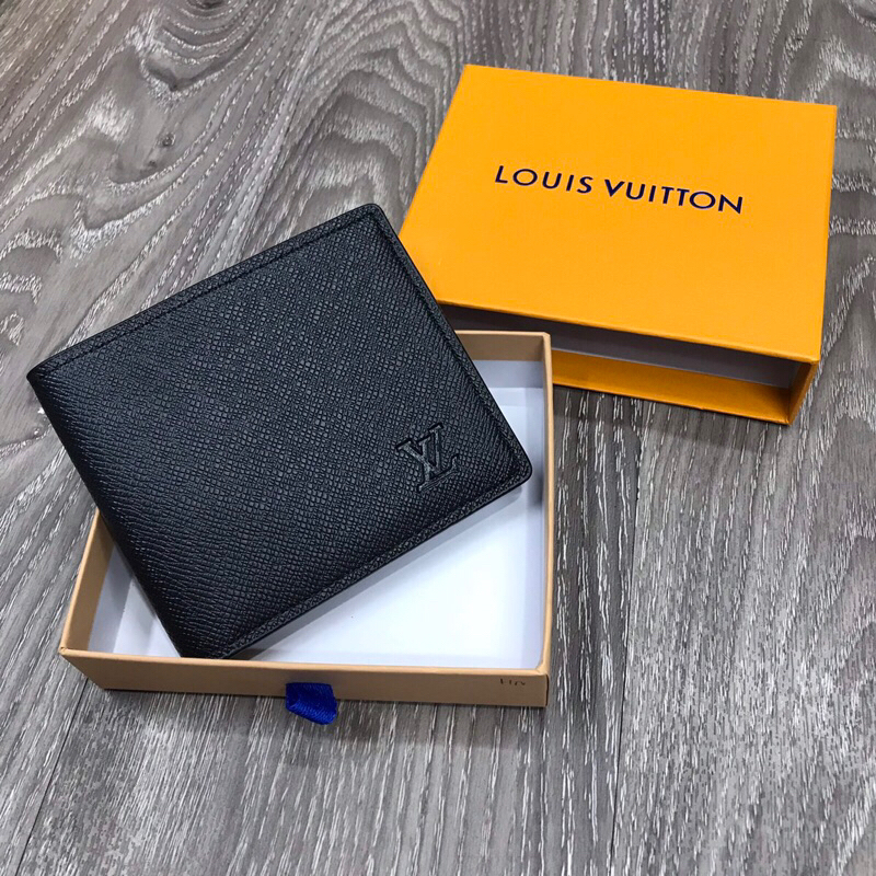 Ví Bóp Da Nam Hoạ Tiết Nhiều Ngăn Fullbox Cao Cấp HT866