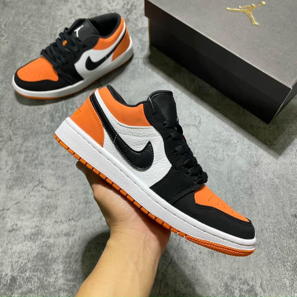 NTGiày jordan cổ thấp đen trắng,màu hot trendd giày jordan 1 low panda nam nữ bản cao cấp full 2024