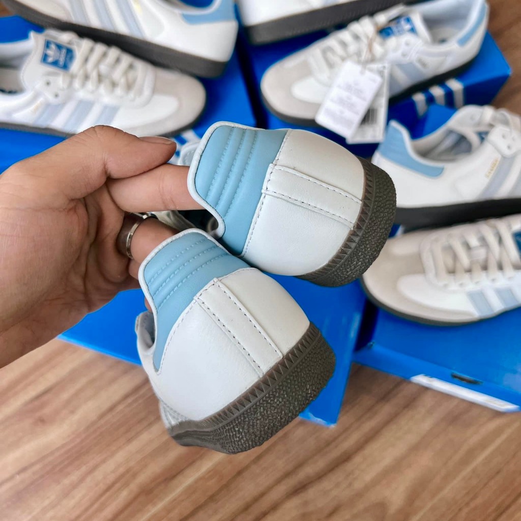 Giày Adidas Samba OG Chính Hãng 💙SIMPLE SNEAKER💙 ADIDAS SAMBA BABY BLUE ID2055 Giày Nam Nữ Thời Trang Phong Cách Cổ Điển