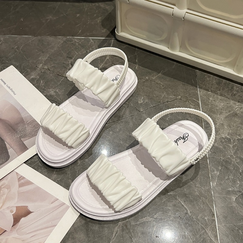 Giày sandal nữ quai hậu nhún Hot trends cho học sinh đế cao 3.5cm mũi hở bền nhẹ validep03 V352