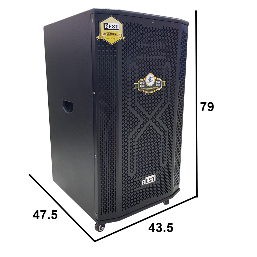 Loa kéo Best 6850 | Bass 4 Tấc , Kèm 2 Micro