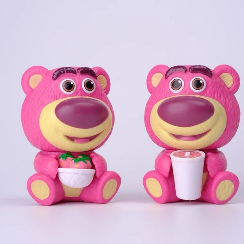 Bộ 6 mô hình nhân vật Gấu dâu Lotso trang trí, decor dễ thương