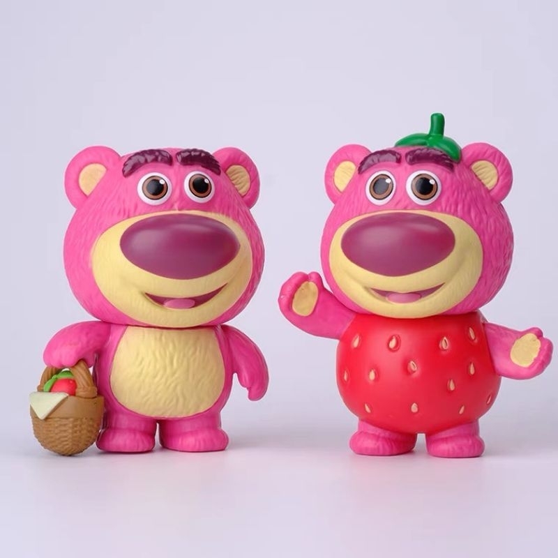 Bộ 6 mô hình nhân vật Gấu dâu Lotso trang trí, decor dễ thương