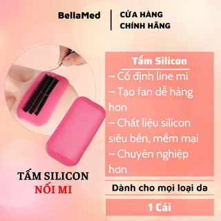 Tấm silicon nối mi chữ nhật giúp tạo fan mi