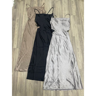 d89 đầm lụa cut out f21