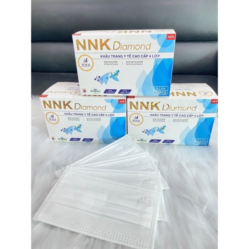 Khẩu trang y tế  kháng khuẩn 4 lớp NNK màu trắng