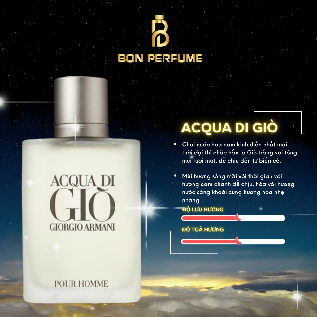 Nước hoa Giò Trắng 10ml | BON PERFUME