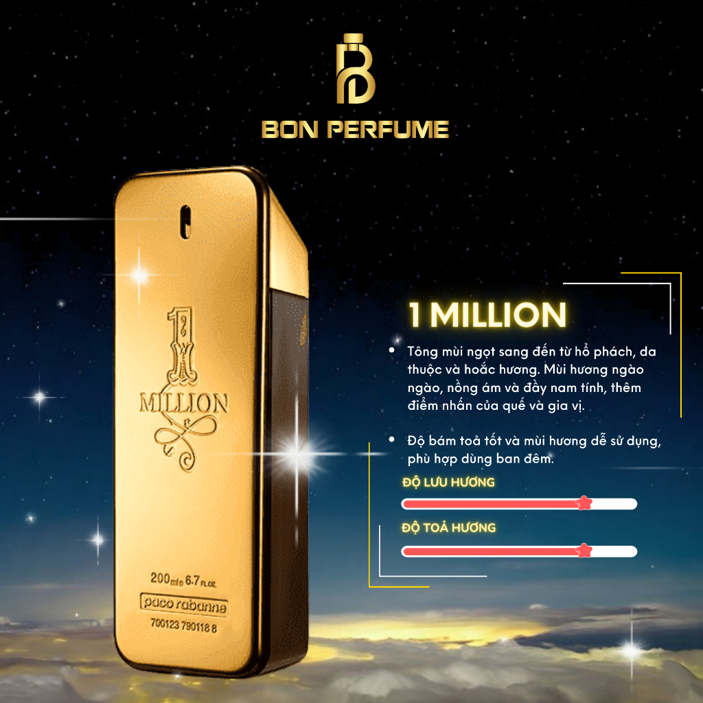 Nước hoa 1 Million EDT 10ml | BON PERFUME