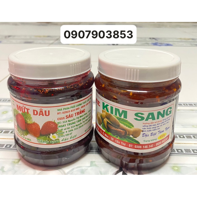 Mứt Me, Mứt Dâu Keo 450gr