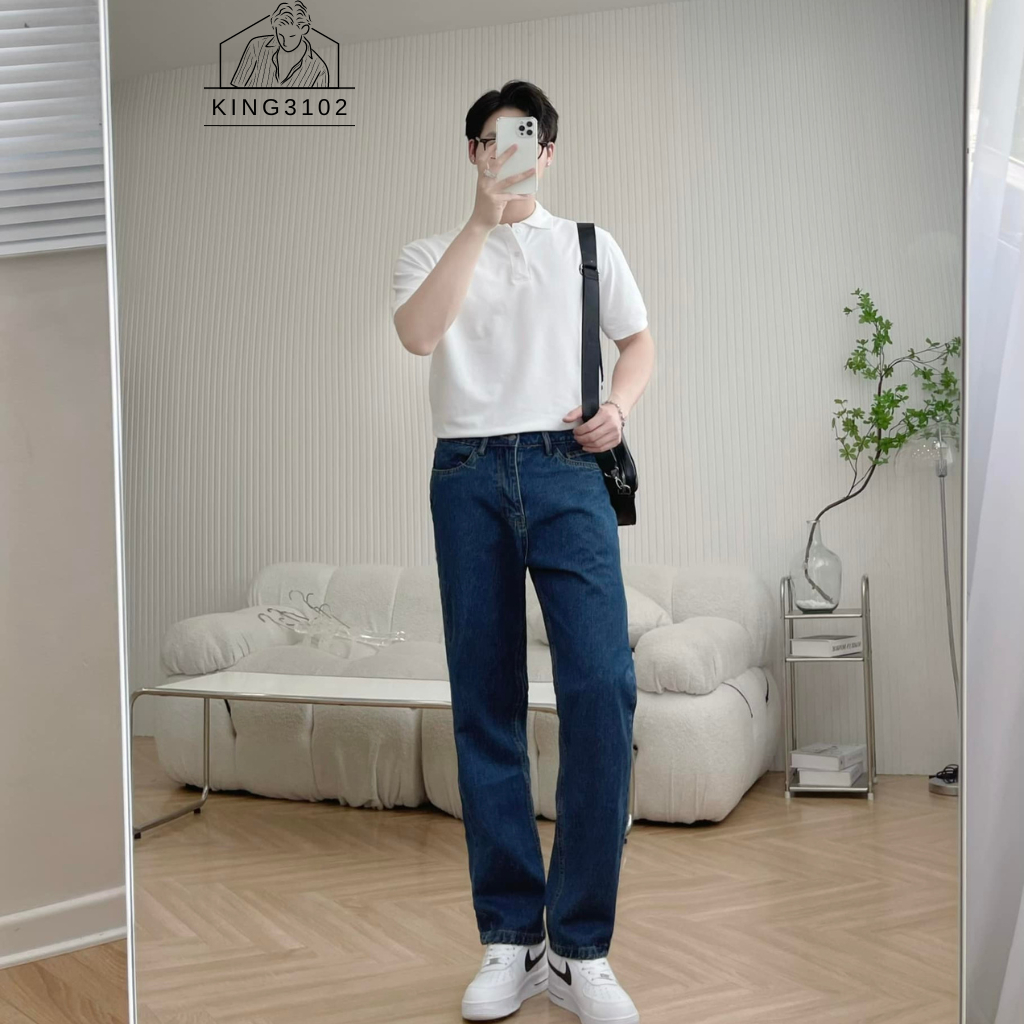 Áo Polo Nam, Áo Thun Polo Nam Trơn Trắng Đen Cotton Thoáng Mát, Thấm Hút, Không Nhăn Full Box Bill - Polo Trơn
