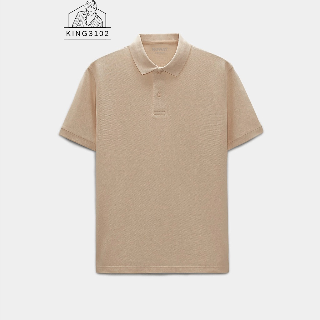 Áo Polo Nam, Áo Thun Polo Nam Trơn Trắng Đen Cotton Thoáng Mát, Thấm Hút, Không Nhăn Full Box Bill - Polo Trơn