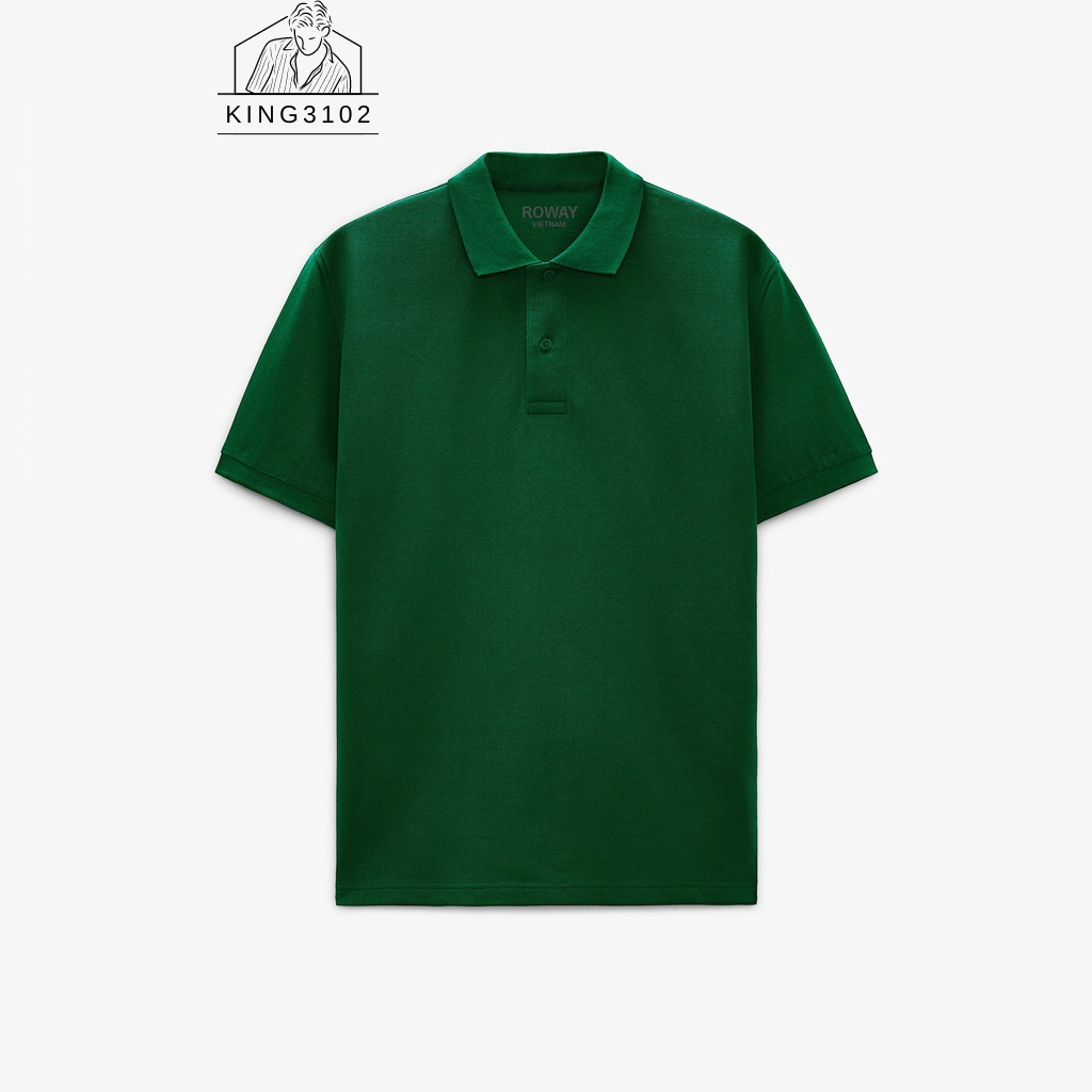 Áo Polo Nam, Áo Thun Polo Nam Trơn Trắng Đen Cotton Thoáng Mát, Thấm Hút, Không Nhăn Full Box Bill - Polo Trơn