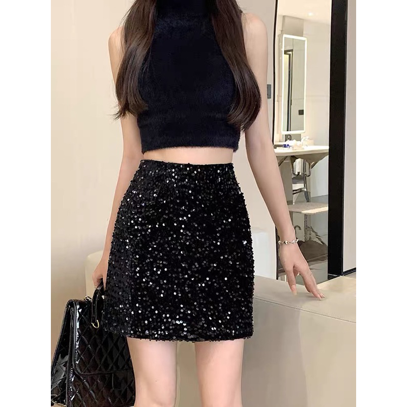 Chân Váy Đính Cườm Bling Bling Sang Chảnh