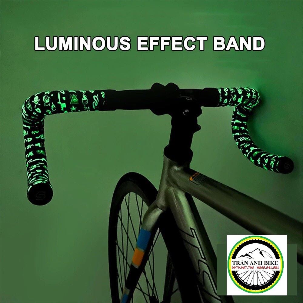 Dây quấn  ghi đông xe đạp EVA PU Phát Quang Buổi Tối