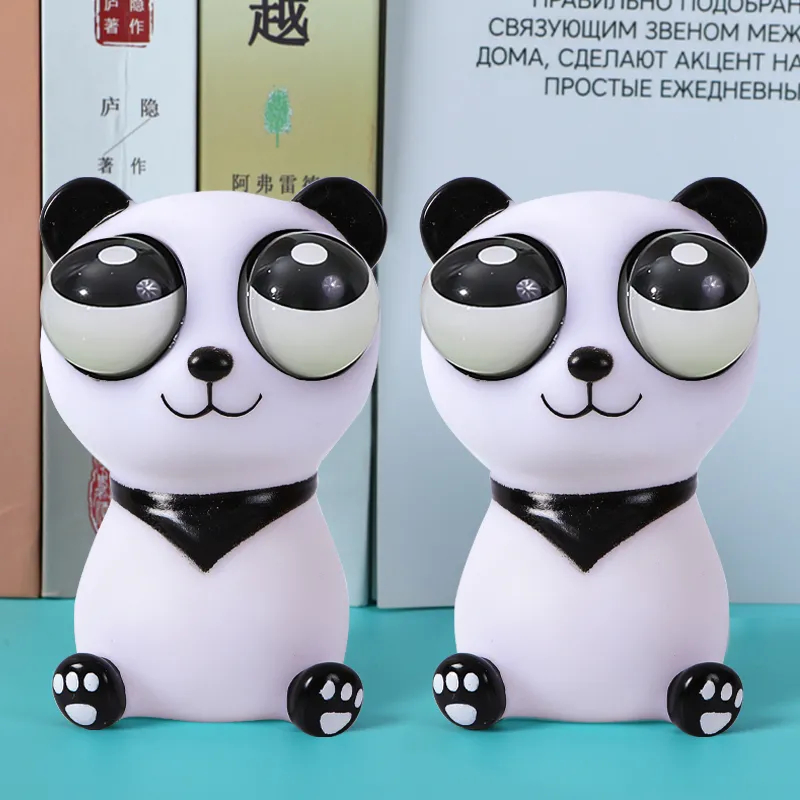 Giải nén mèo con ma thuật bóp gấu trúc mắt lồi thiết kế ngộ nghĩnh