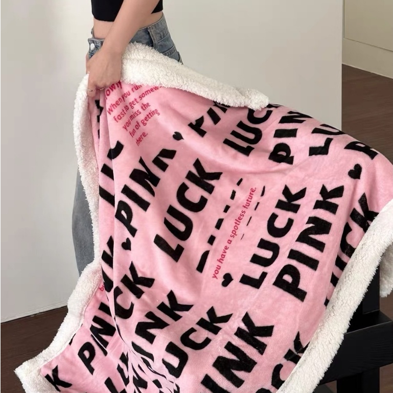 CHĂN LÔNG CỪU| CHĂN LÔNG CỪU ĐƠN BLACKPINK KÍCH THƯỚC 1M5X2M