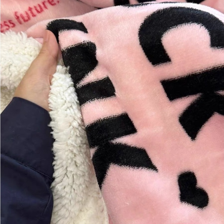 CHĂN LÔNG CỪU| CHĂN LÔNG CỪU ĐƠN BLACKPINK KÍCH THƯỚC 1M5X2M