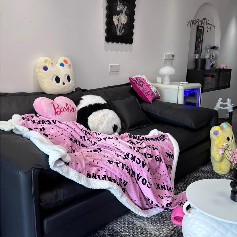 CHĂN LÔNG CỪU| CHĂN LÔNG CỪU ĐƠN BLACKPINK KÍCH THƯỚC 1M5X2M