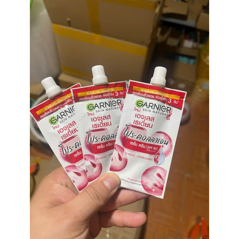 Lẻ gói kem dưỡng Màu Đỏ Garnier Thái Lan