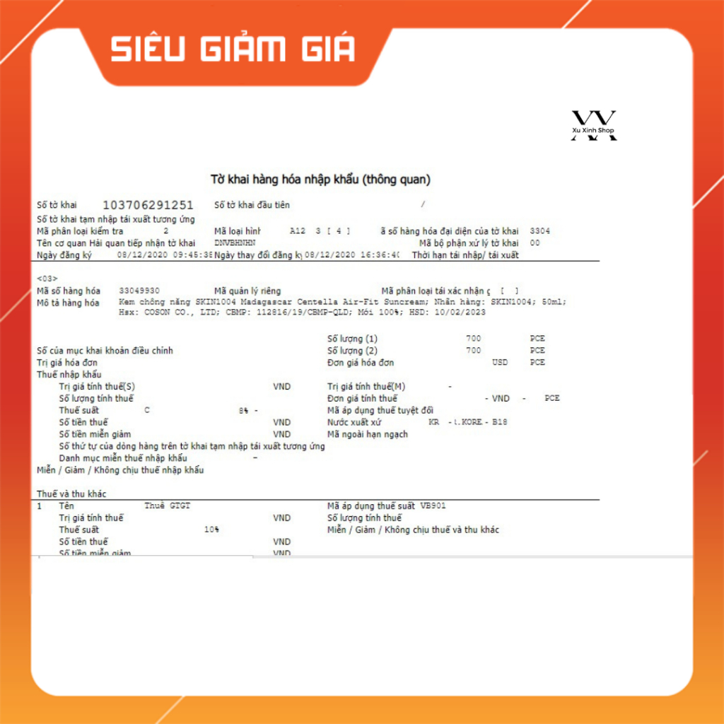 Skin1004 Kem chống nắng Madagascar Centella Air-Fit SunCream Plus 50ml