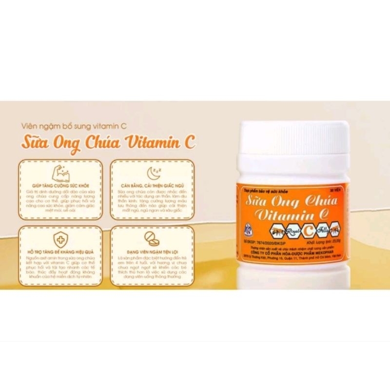 Sữa ong chúa - Hủ kẹo ngậm sữa ong chúa giúp tăng đề kháng