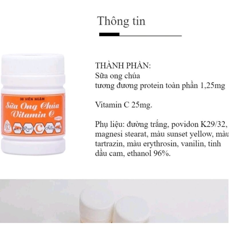 Sữa ong chúa - Hủ kẹo ngậm sữa ong chúa giúp tăng đề kháng