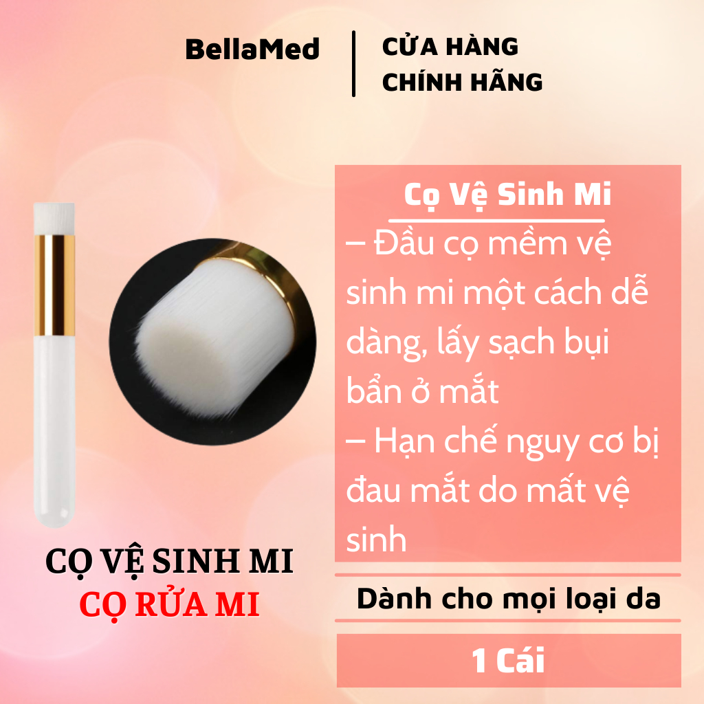 Cọ vệ sinh mi, cọ rửa mi đầu bằng