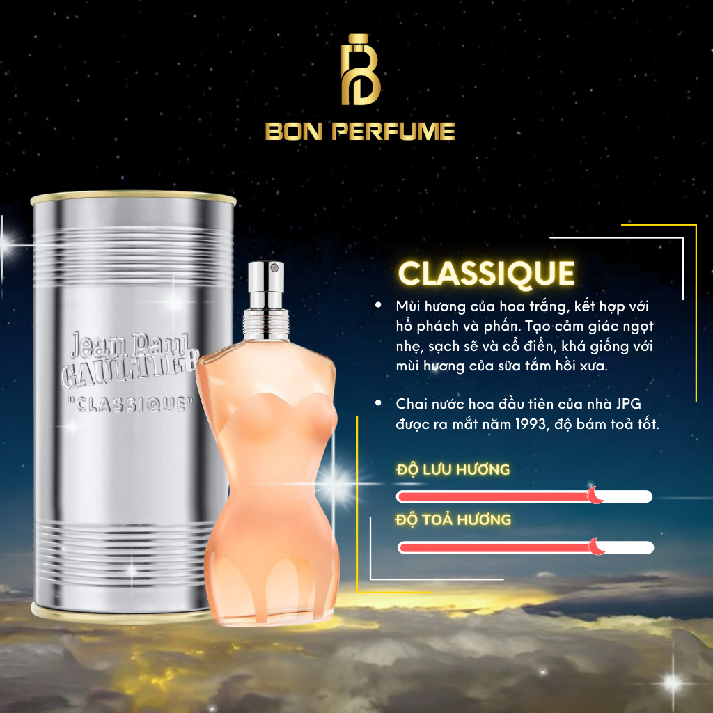 Nước hoa Classique Jean Paul Gautiler 10ml | BON PERFUME