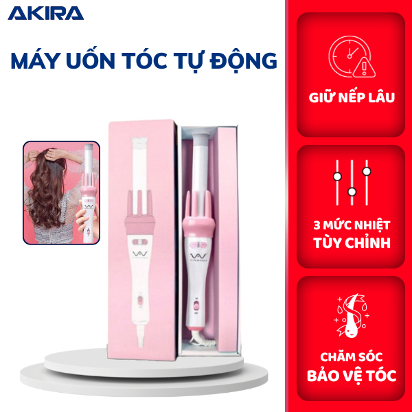 Máy Uốn Tóc Xoăn Cầm Tay Trục 28mm Máy Uốn Tóc Tự Động Tạo Kiểu Nhanh Dễ Dàng Chống Hư Tổn Tóc