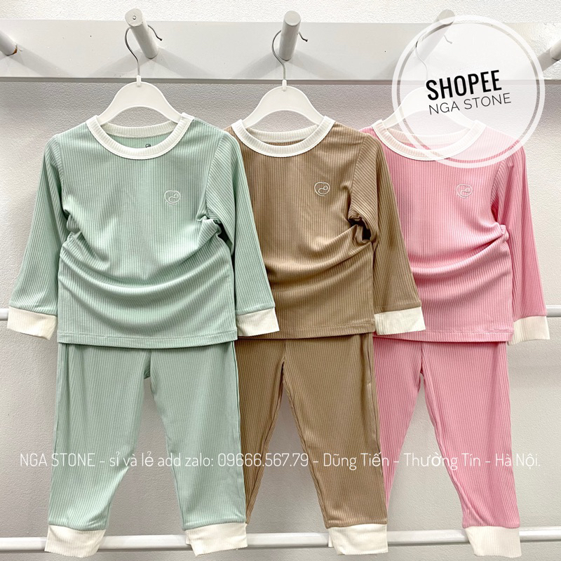 Bộ đồ dài cho bé trai bé gái hãng bubaby chất liệu molist siêu mềm mại