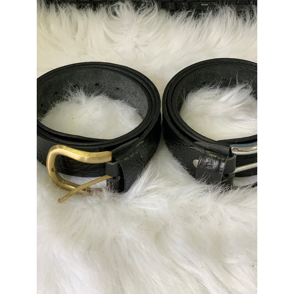 Thắt Lưng Dây Nịt Nam Da Bò Nguyên Miếng Dập Vân Cá Sấu Cao Cấp Thời Trang Mặt Khóa Tự Động và Khóa Cài Kim JNM004