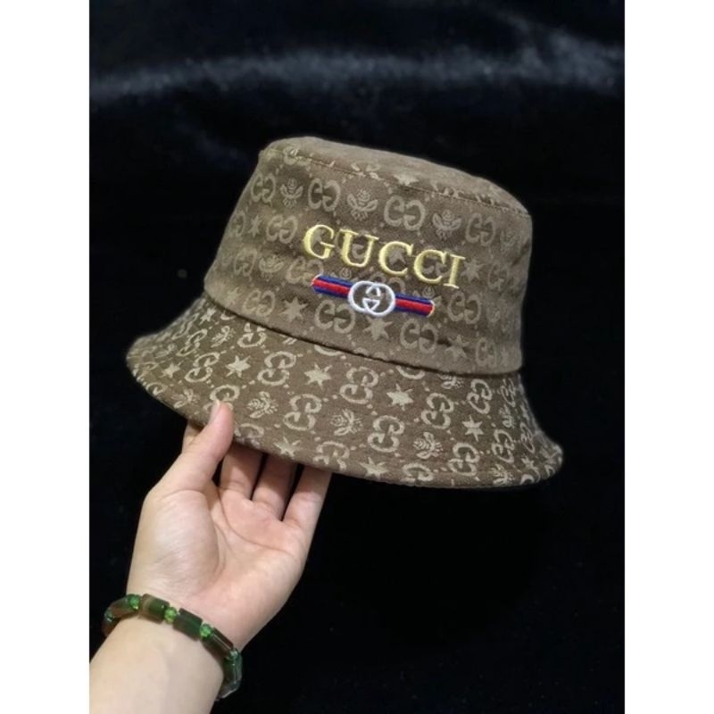 Nón buket Gucci cực chất mẫu thêu nổi bật