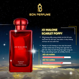 Nước hoa jo malone scarlet poppy 10ml | bon perfume