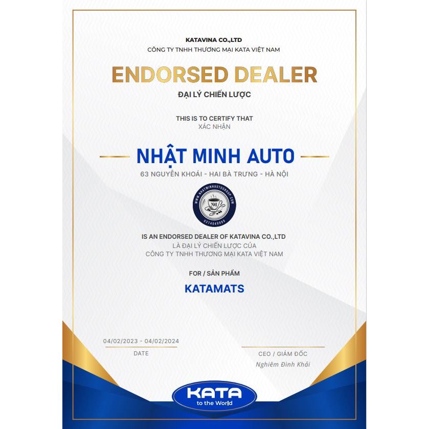 THẢM LÓT SÀN XE HƠI KATA - HUYNDAI SANTAFE