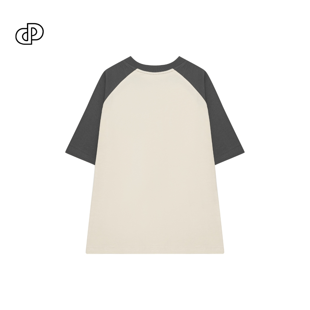 Áo thun trơn unisex cotton 250 gsm form oversize, phối tay màu sắc trẻ trung lạ mắt PUNDO HOMME ATPD88