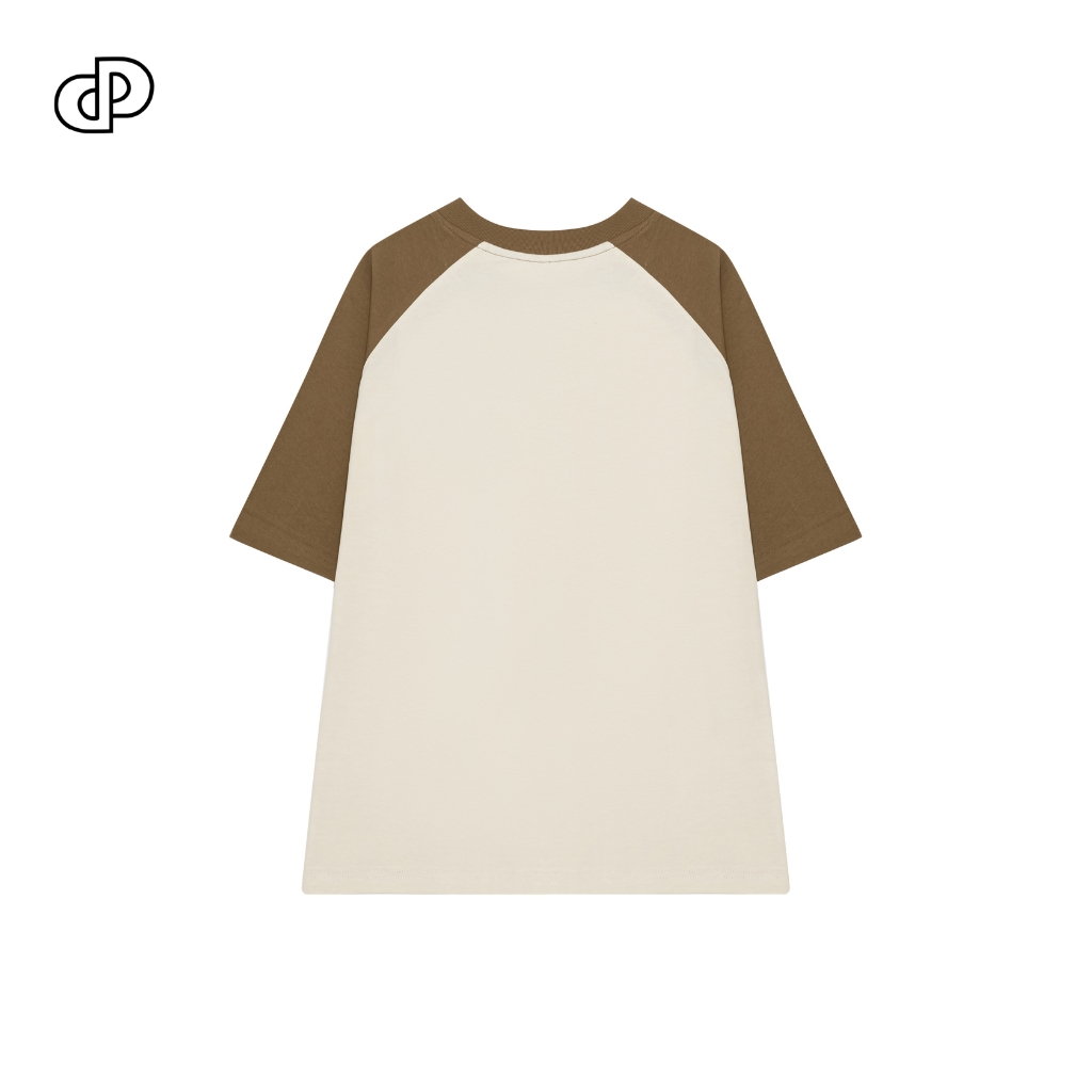 Áo thun trơn unisex cotton 250 gsm form oversize, phối tay màu sắc trẻ trung lạ mắt PUNDO HOMME ATPD88