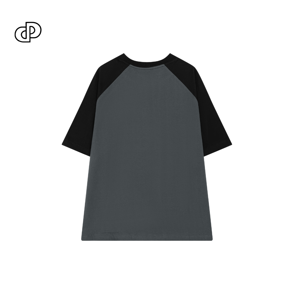 Áo thun trơn unisex cotton 250 gsm form oversize, phối tay màu sắc trẻ trung lạ mắt PUNDO HOMME ATPD88